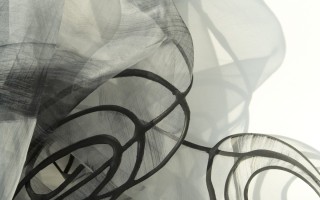 Organza with latex