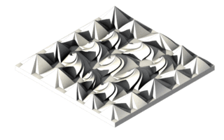 Ancient Greek inspired patterned 3D tiles