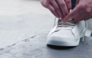 Shoes without a footprint made from recycled CO2