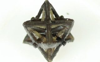 3D printed metamaterial shrinks when heated