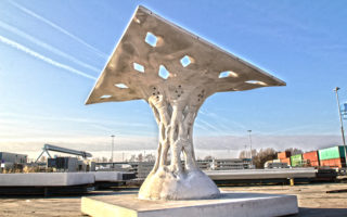 Fabric formwork column at Material Xperience 2017