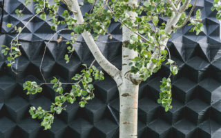 Adaptable and circular 3D design façade from recycled plastic