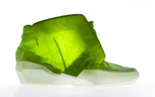Apparition: soft and transparent cow-skin leather