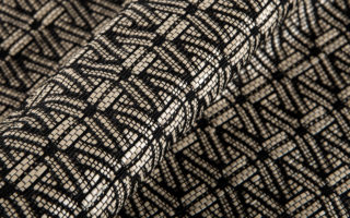 Hand loomed leather & silk