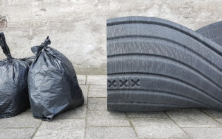 Print your city: 3D printing public space with plastic waste