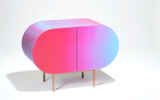 Color Flow cabinets change colour depending on your angle