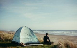Self-healing tent can be fixed with the rub of a finger