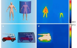 Stealth material hides hot objects from prying infrared eyes