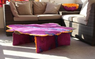 Furniture made from recycled polystyrene