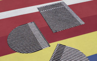Rugs made from worn out sport shoes