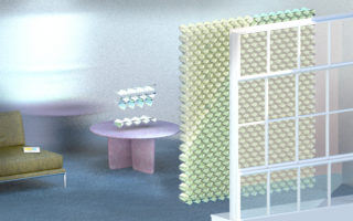 Origami window blind generates solar energy