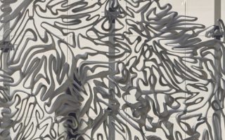 A metal façade from a 3D printed mould