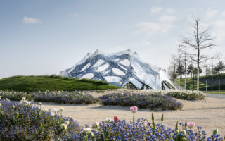 Fibre composite pavilion is inspired by nature
