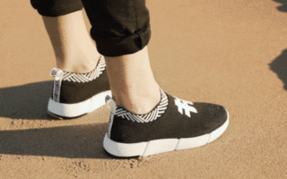 Waterproof shoes made of recycled coffee