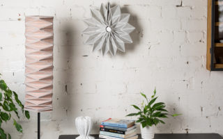 3D printed textile-based lamps