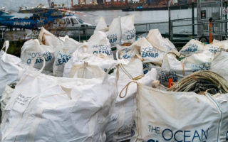 Products made from plastic from the Great Pacific Garbage Patch