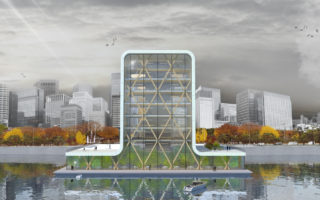 The world’s first floating timber tower