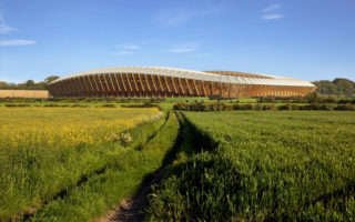 The world’s first all-timber football stadium