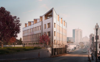 A net-zero mass-timber building