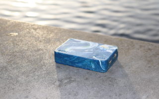 A portable charger made from plastic waste and repurposed batteries