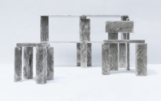 Furniture made from recycled polycarbonate waste