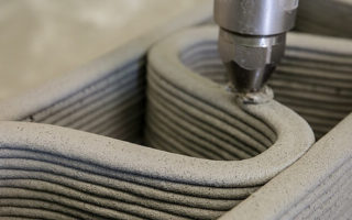Turning waste concrete into 3D printed public furniture