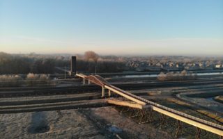 The longest bicycle bridge in Europe is made of wood