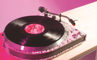 A Hi-Fi system made of recycled HDPE