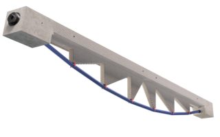 A minimal beam with maximal strength