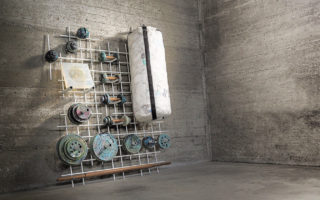 ‘Gym equipment’ made from recycled face masks