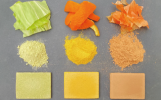 An edible building material made of food waste