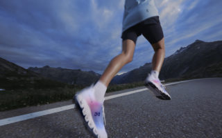 A shoe with a midsole made from carbon emissions