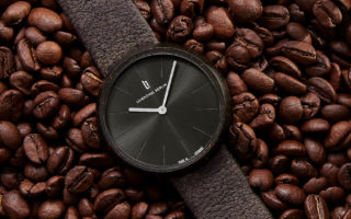 A watch made of coffee grounds