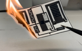 Disposable paper electronics
