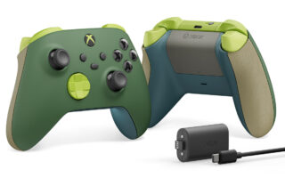 A controller made of reclaimed materials