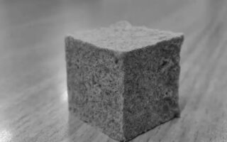 Foam packaging made of recycled cardboard