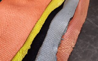 Salmon leather
