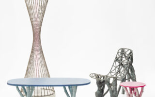A furniture collection made from biocomposite
