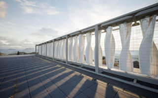 A modular wind energy system made of recycled materials