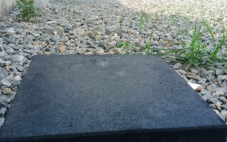 Recycled rubber tile