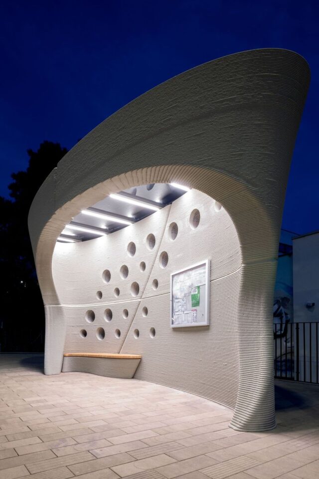 3D Printed Concrete Bus Stop