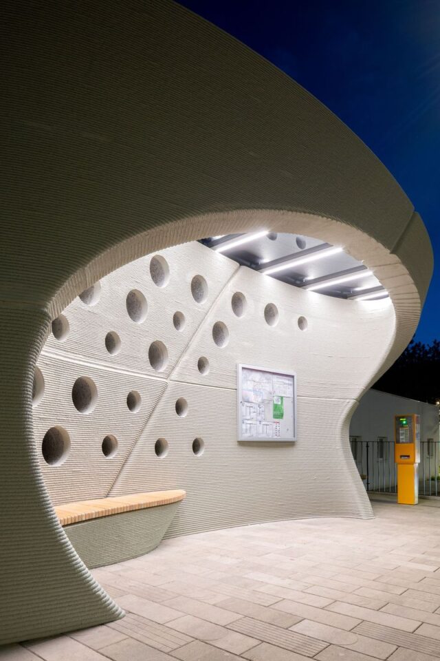 3D Printed Concrete Bus Stop