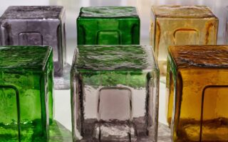 Waves in Glass: Murano Blown Stools Reflect the Sea at Bottega Veneta
