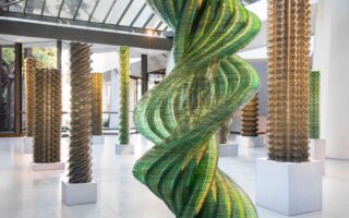 Recycled Compact Discs Used as Light-Responsive Architectural Surfaces