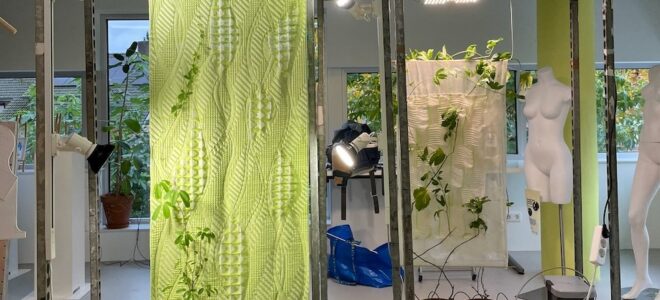 Bioreceptive Textiles Enable Plant–Human Interaction In Interior Spaces