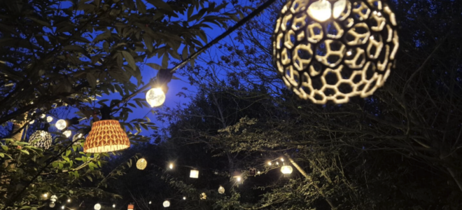 Elephant Manure and Recycled Plastic Turned into Festival Lighting