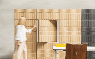 Modular Acoustic Partitions Made from Biocomposite and Recycled Materials