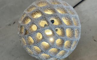 Outdoor Luminaire Produced Using Powder Bed Concrete 3D Printing