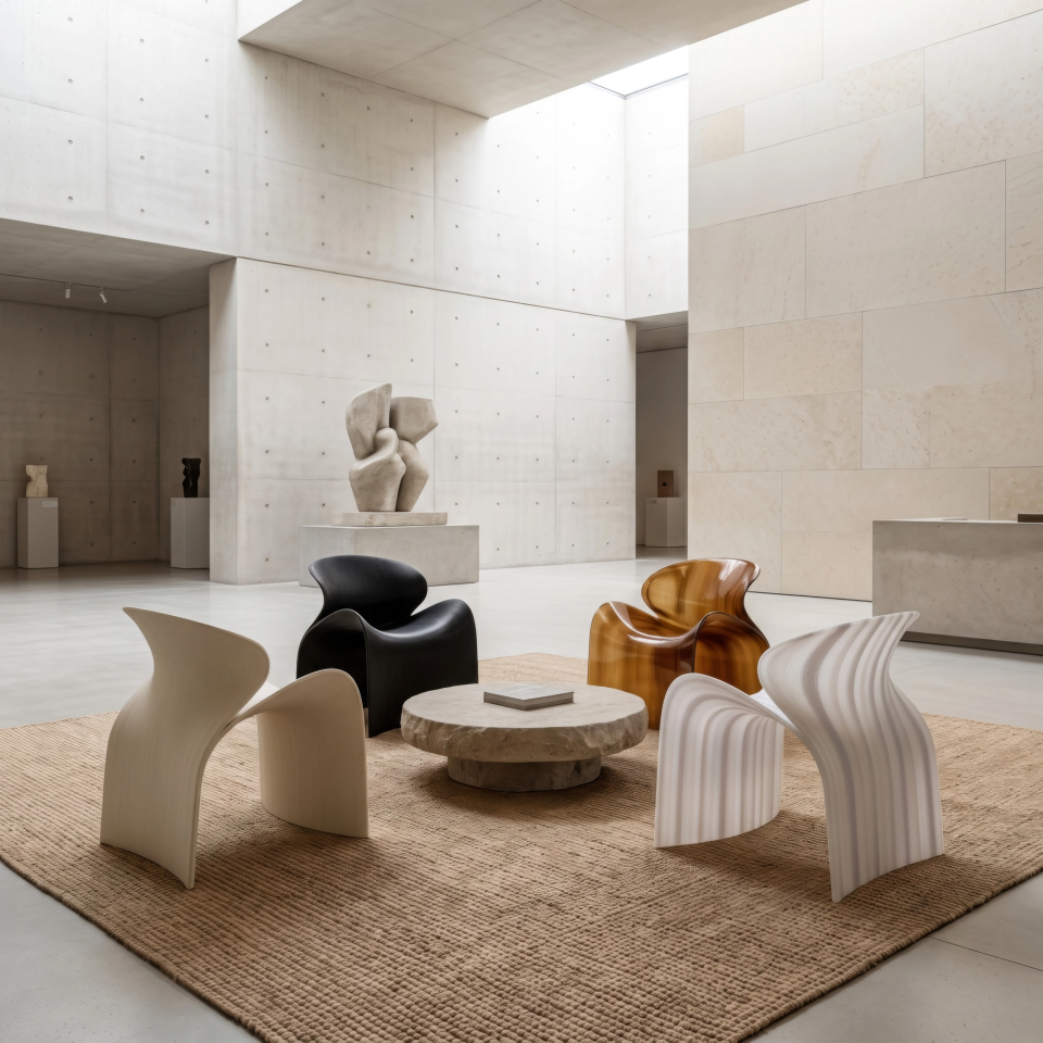ECHO Chair Uses Recycled Plastics in Large-Scale 3D Printing